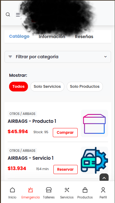 Servicios del taller